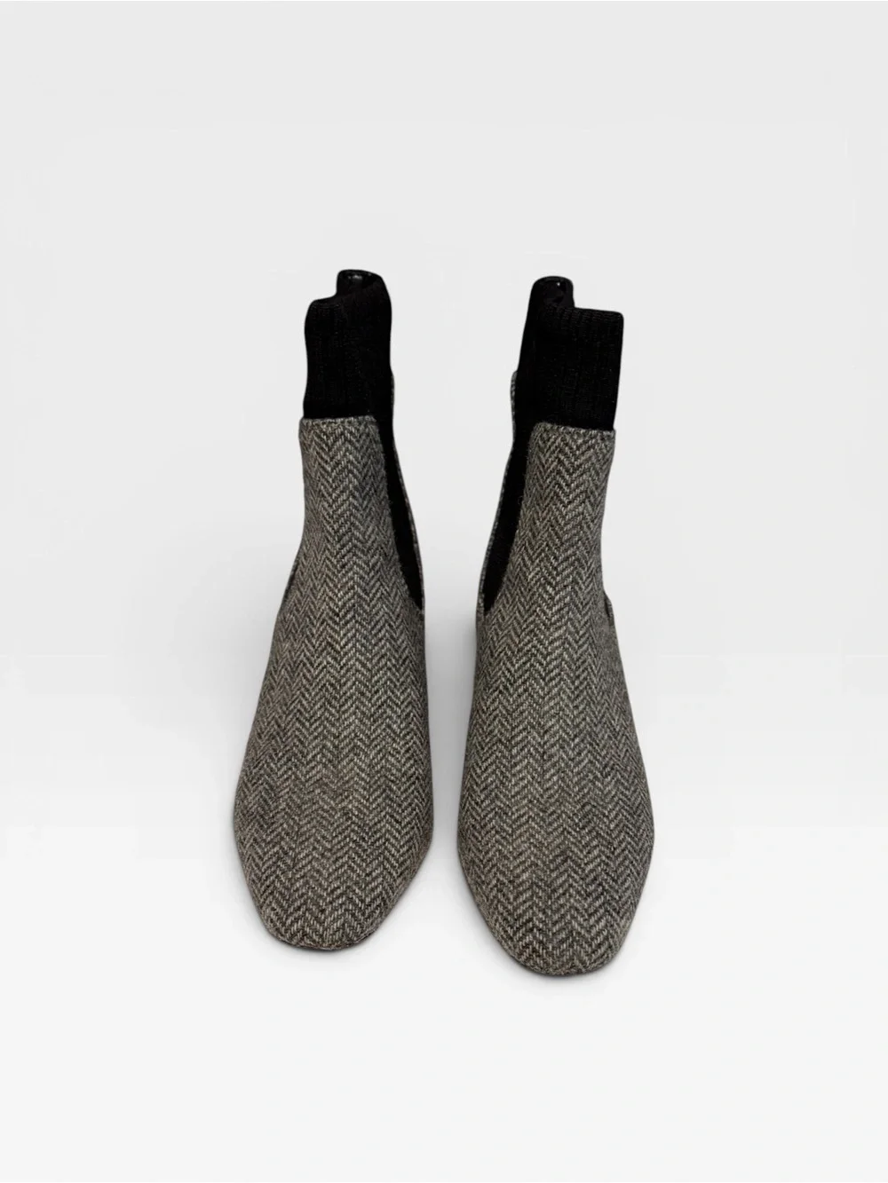 J. Crew Ribbed-shaft herringbone boots
